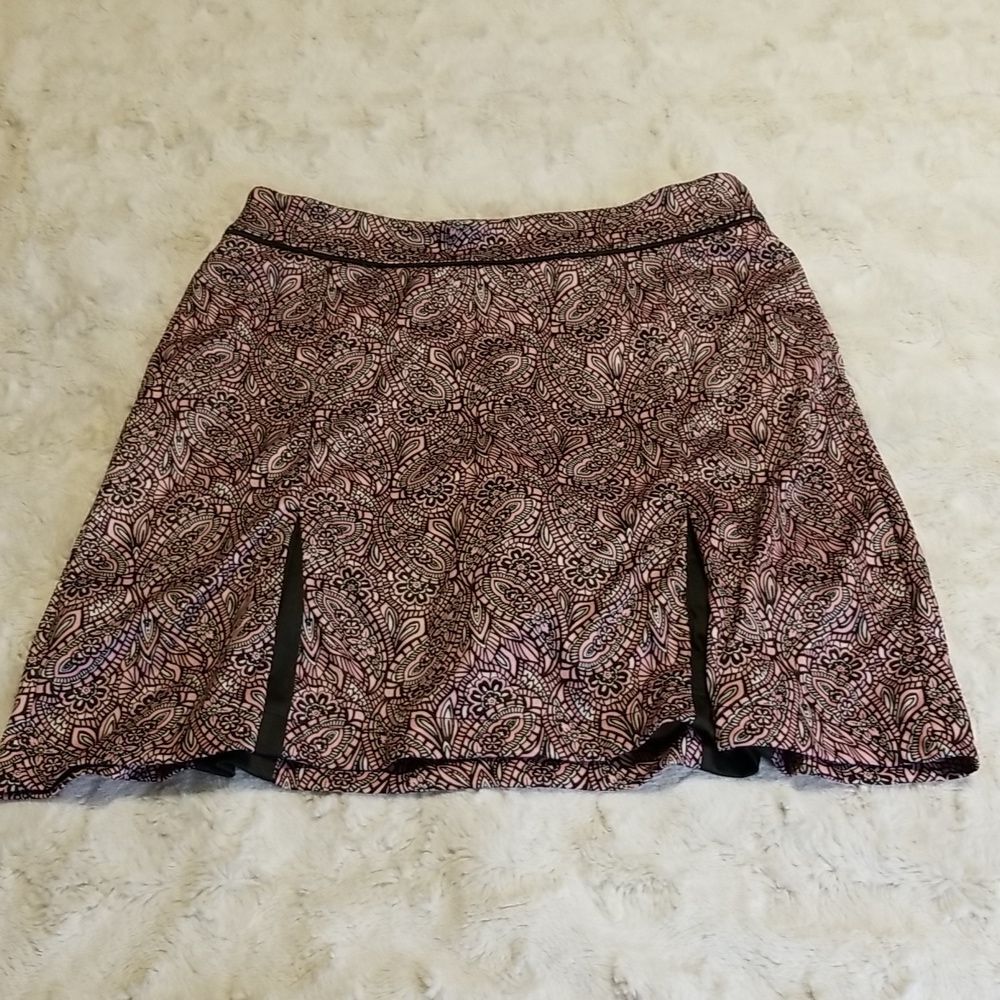 Gymshark Skort Womens Size Small Paisley Pink Black Golf Tennis